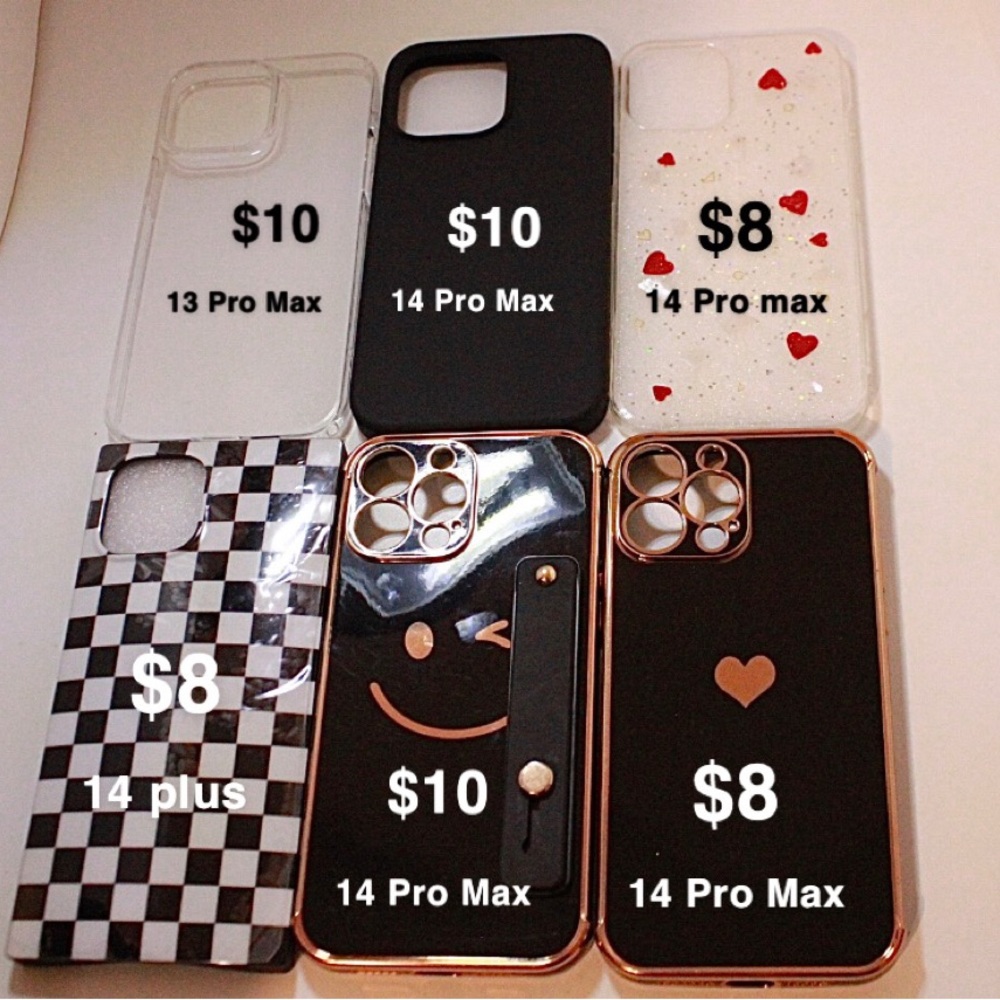 MUST HAVES! Brand NEW affordable iPhone 13/14 cases! Bundles encouraged 👍🏽